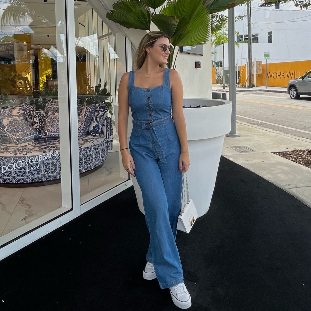 Sincerely Jules Blue Denim Jumpsuit